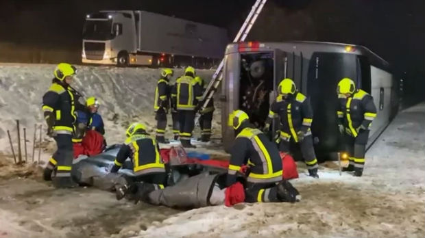 Prevrnuo se hrvatski autobus u Nemačkoj, osam povređenih