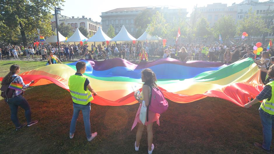 Pride Parade takes place in Belgrade