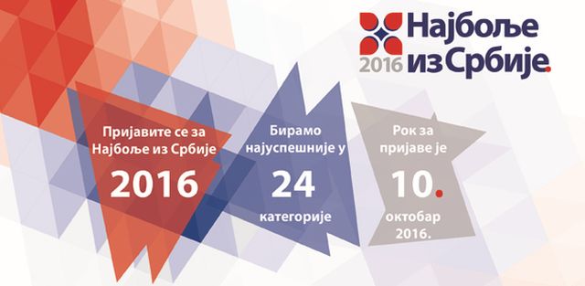 Prijavite se: Počinje akcija “Najbolje iz Srbije 2016”