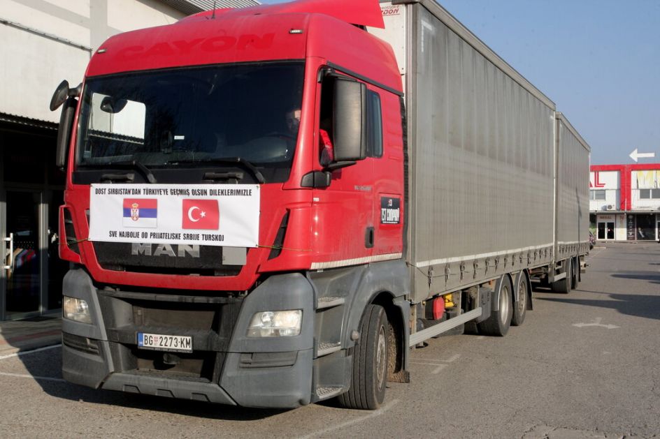 Prikupljanje pomoći za Tursku i Siriju organizovano širom Srbije