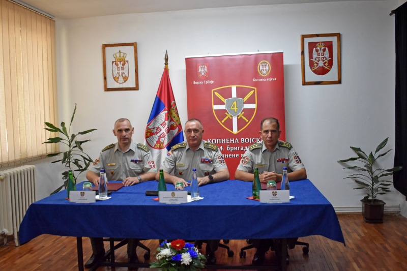 Primopredaja dužnosti komandanta 4.brigade kopnene vojske