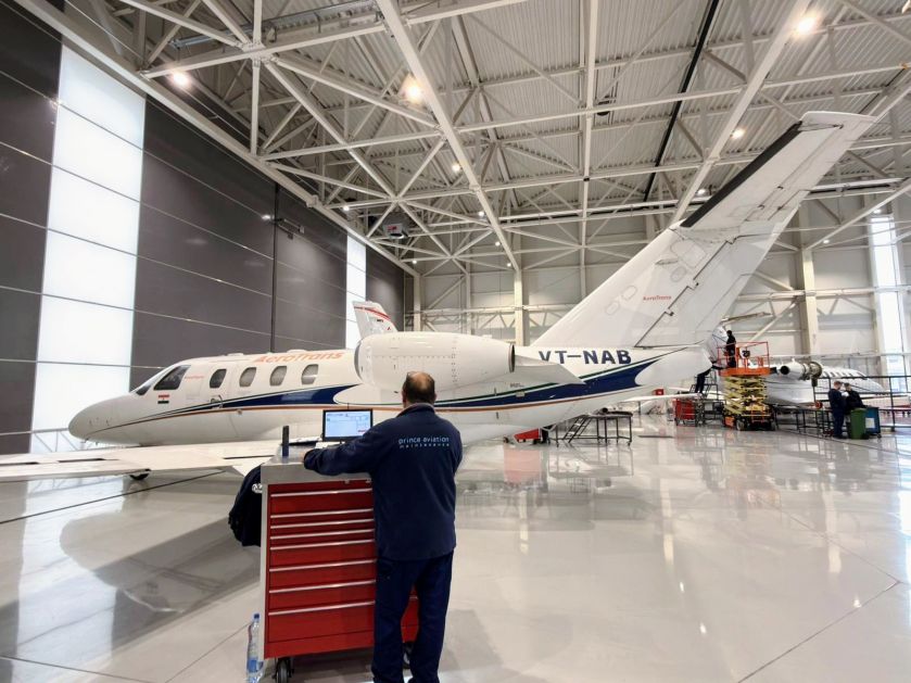 „Prince Aviation“ prvi put u Beogradu servisira avion na indijskom registru nakon dobijanja odobrenja indijskih vazduhoplovnih vlasti