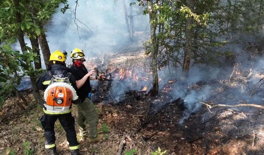 Pripadnici Rusko-srpskog humanitarnog centra učestvuju u gašenju požara u Srbiji
