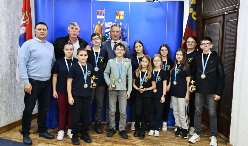 Priređen prijem za mlade karatiste Vranja