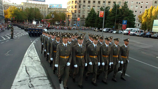 Proba promocije najmlađih oficira Vojske Srbije