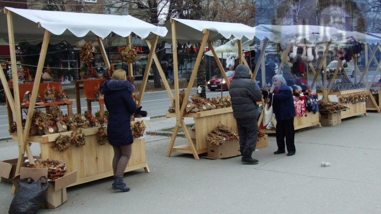 Prodaja badnjaka u centru grada