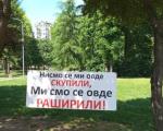 Profesori i studenti u Nišu: Branim znanje(m) u parku Čair