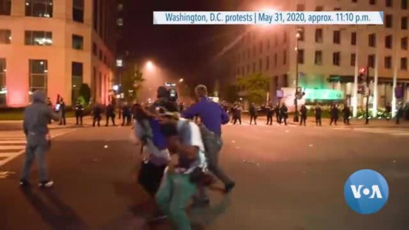 Projectile Fired DC protest