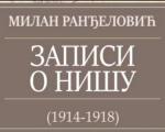 Promocija knjige  Zapisi o Nišu (1914-1918)  u Niškom kulturnom centru
