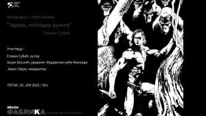 Promocija strip albuma „Tarzan, gospodar džungle“ Stevana Subića 20. juna u SKCNS Fabrici