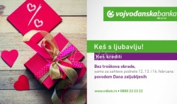 Promotivna ponuda Vojvodjanske banke povodom Dana zaljubljenih