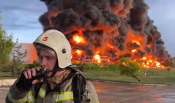 Proruski zvaničnik: Posle udara drona veliki požar na naftnom rezervoaru na Krimu 