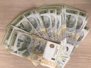 Prosečna septembarska neto plata 74.981 dinar