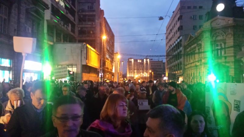 Protest 1 od 5 miliona četrnaesti put u Beogradu