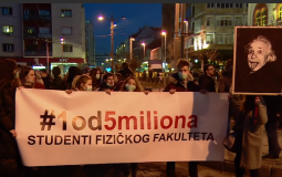 
					Protest Jedan od pet miliona: Podrška Obradoviću i svim uzbunjivačima 
					
									