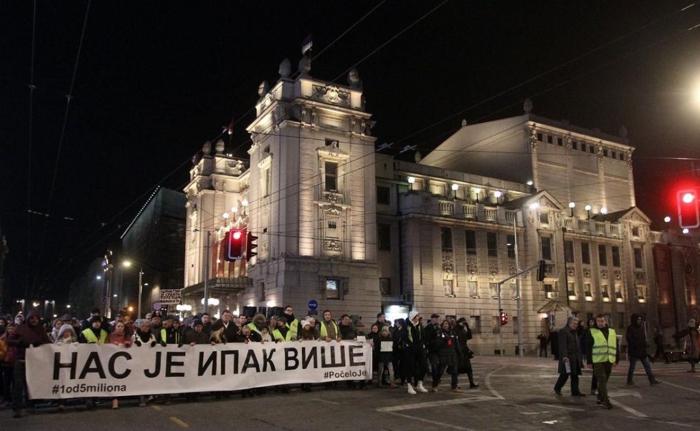 Protest Jedan od pet miliona u znaku sećanja na Olivera Ivanovića