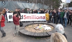 Protest Jedan od pet miliona zbog seče drveća na Kalemegdanu (VIDEO)