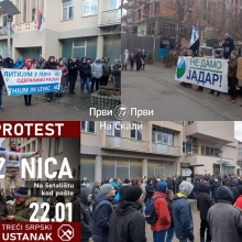 Protest: Nije kraj - Loznica, 22. 1. 2022. (VIDEO)
