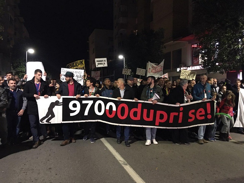 U Podgorici održan peti protest
