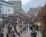 Protest Studentski edikt u Nišu - studenti i građani u centru grada, program traje do duboko u noć