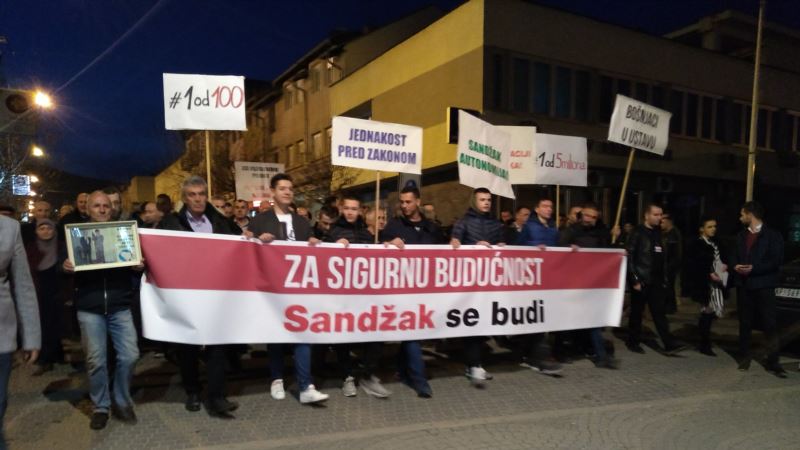 Protest Za sigurnu budućnost - Sandžak se budi u Novom Pazaru
