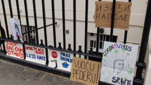 Protest dijaspore ispred sedišta UN, u Londonu i Luksemburgu