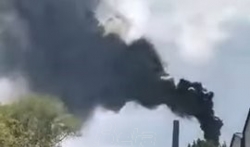 Protest gradjana u Surdulici zbog crnog dima iz fabrike Knauf