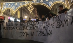 Protest ispred ambasade Crne Gore zbog zakona o crkvenoj imovini