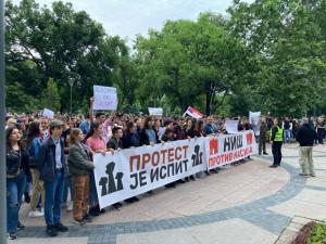 Protest je ispit - studenti predvodili “Srbija protiv nasilja” u Nišu