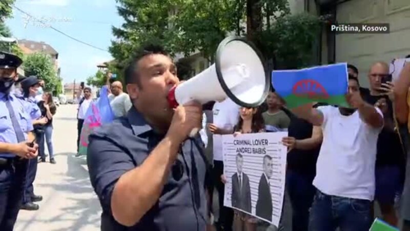 Protest kod Ambasade Češke u Prištini zbog Roma preminulog pri privođenju