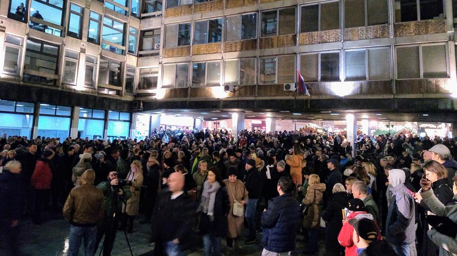 Protest opozicije u Beogradu (FOTO)