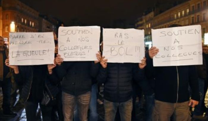 Protest policajaca u Parizu