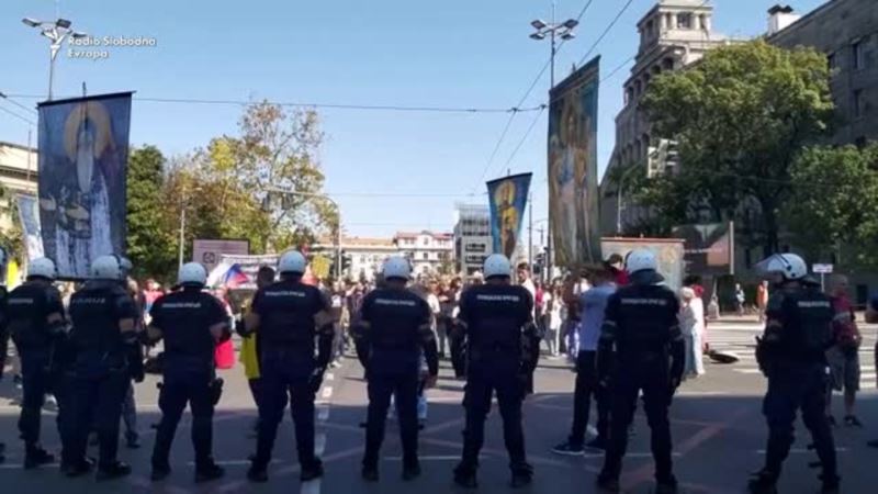 Protest protiv Parade ponosa u Beogradu