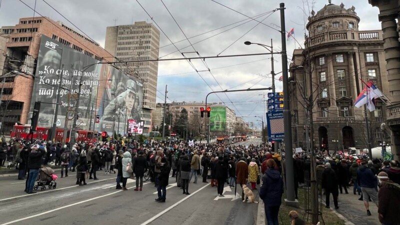 Protest u Beogradu: Vučiću rok do 7. januara da Rio Tinto ode iz Srbije