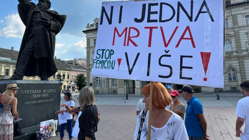 Protest protiv nasilja nad ženama i u Novom Sadu 