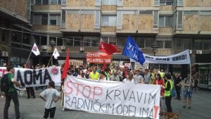 Protest protiv privatnih izvršitelja u Beogradu