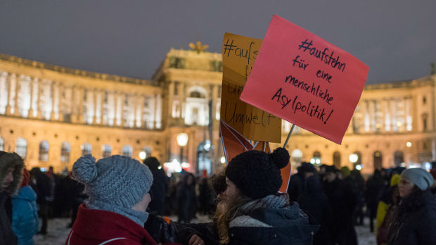 Protest protiv skretanja udesno u Beču
