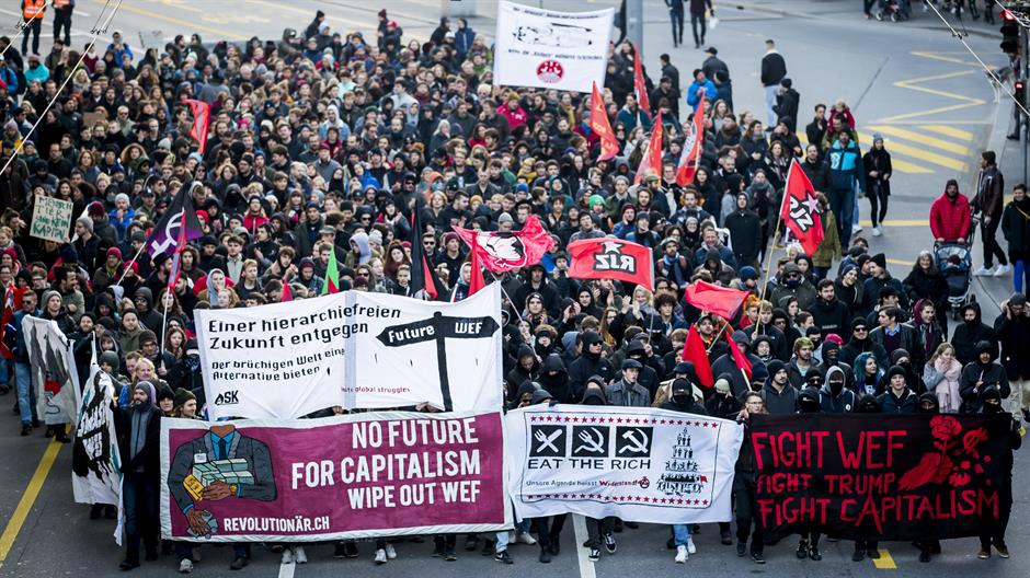 Protest u Bernu zbog najave Trampove posete Davosu