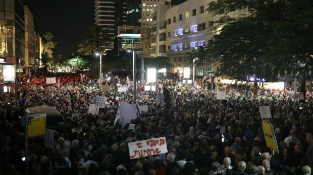 Protest u Tel Avivu protiv vlade Netanjahua