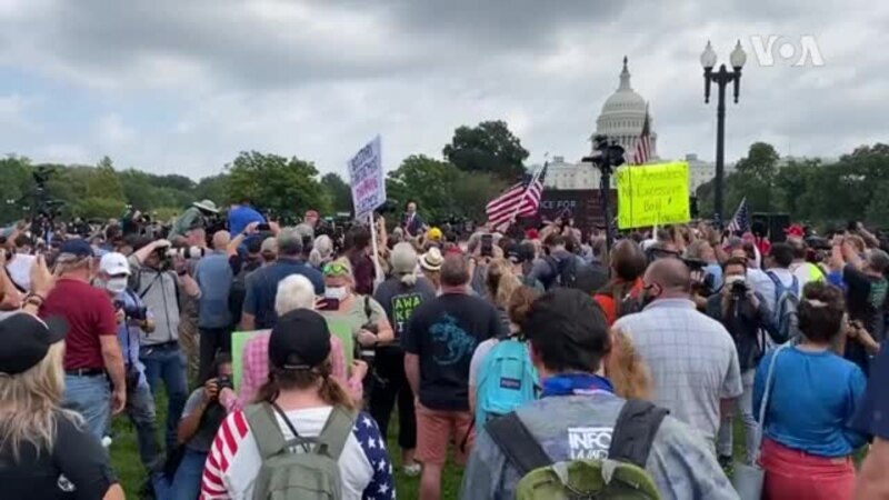 Protest za prava okrivljenih za upad u Kapitol