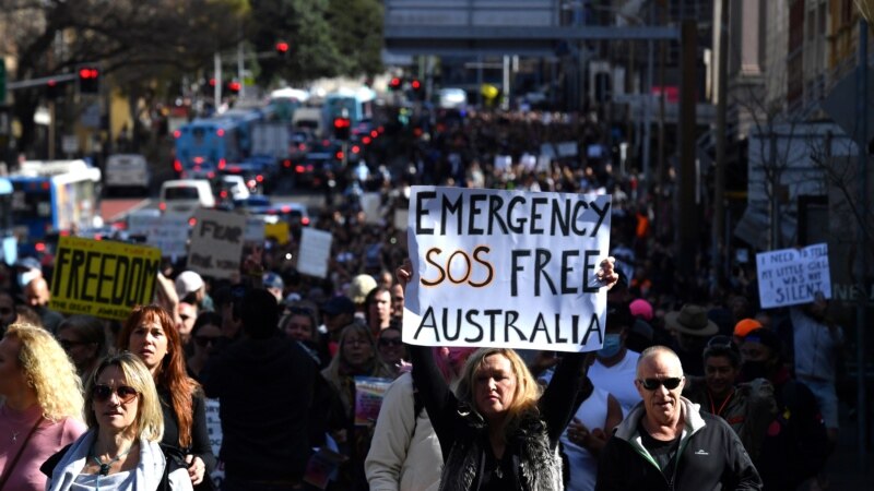 Protesti širom Australije zbog pojačanih anticovid mjera