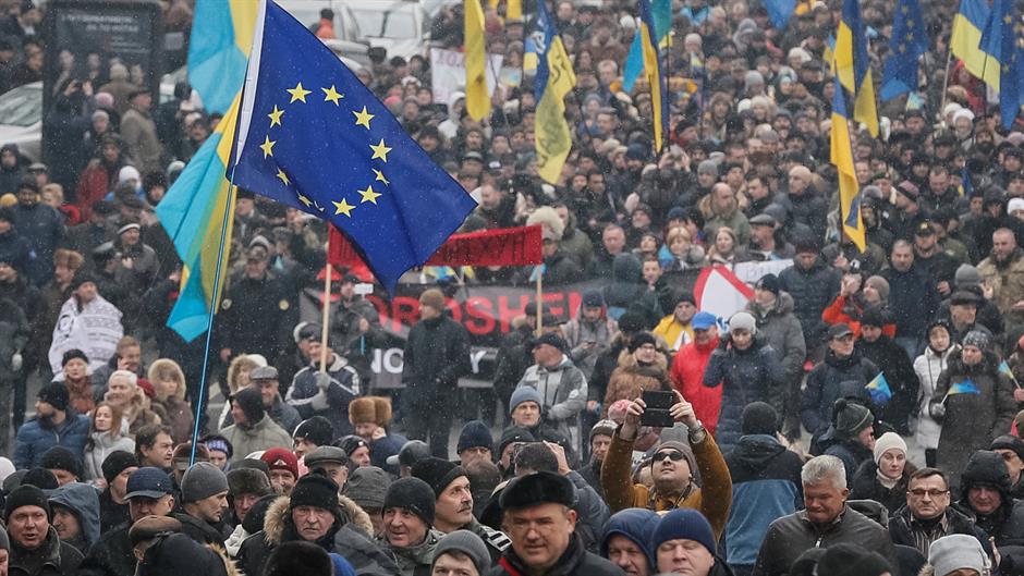 Protesti u Ukrajini, demonstranti traže smenu Porošenka