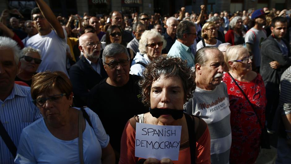 Protesti zbog pritvora dvojice katalonskih lidera