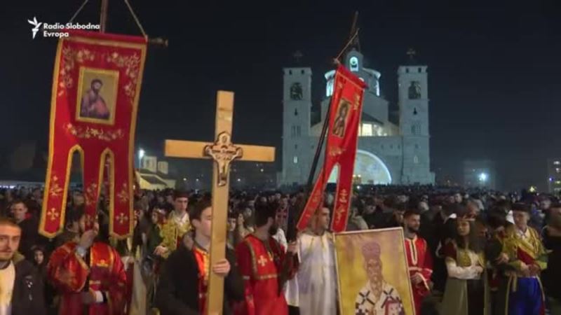 Protestne molitvene litije SPC u više gradova u Crnoj Gori