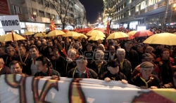 Protestni marš u Skoplju predvodili lovci
