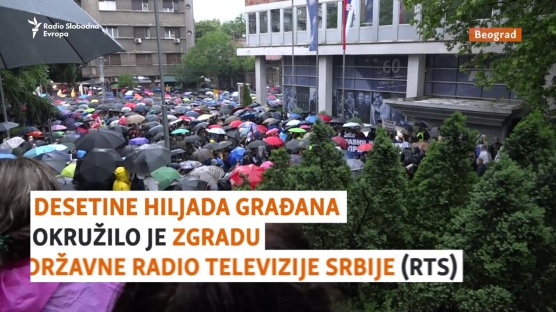 Protestom u Beogradu desetine hiljada tražilo objektivan javni servis