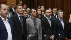 Prvi dan redovnog zasedanja Skupštine Srbije obeležili poslanici DJB