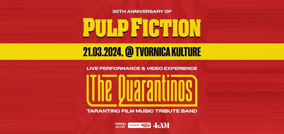 Pulp Fiction slavi 30. rođendan u Tvornici kulture