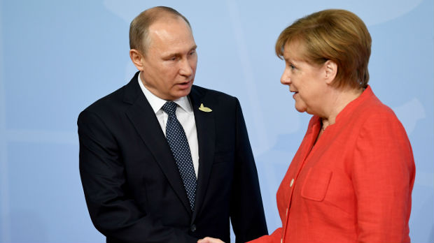 Putin i Merkelova o Siriji, Ukrajini, Severnom toku 2“