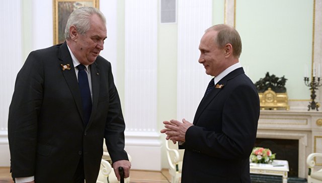Putin čestitao Zemanu na reizboru za predsednika Češke